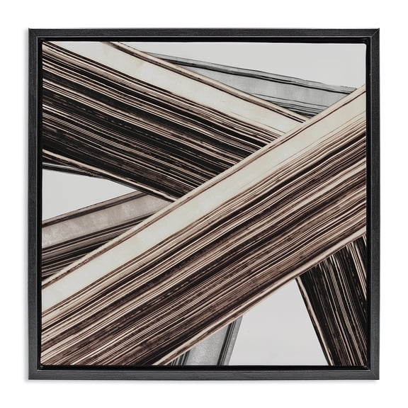 Stupell Industries Modern Black Floating Frame Canvas Art, 18 x 18, by PI Studio