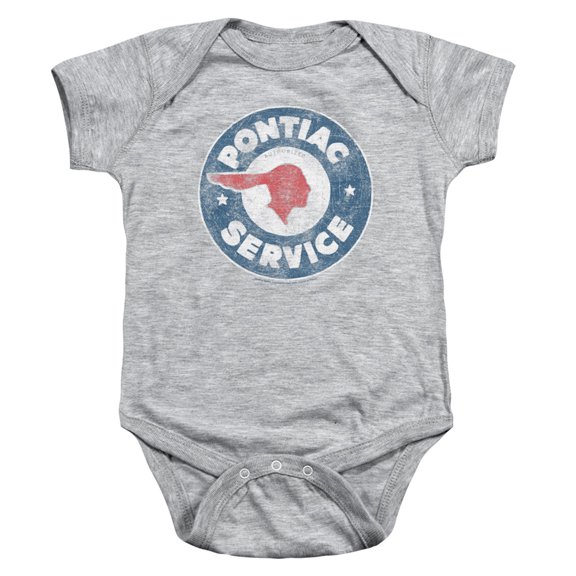 Pontiac Vintage Pontiac Service Infant Baby Romper T-Shirt Athletic Heather