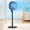 🔥 Gray, variant on Viflosae Rechargeable Fan Portable Ventilador Portatil Home Fan - Floor Desk and Stand Fan with Strong Wind Low Noise - USB Charge Outdoor Use 3 - Speed 3 - Concave Blades