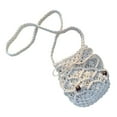 thumbnail image 1 of TISHITA Summer Beach Handbags Small Bucket Bag Lightweight Phone Purse Shopping White, 1 of 5