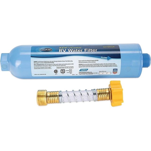 Filtro de agua Camco para vehículos recreativos y marinos 40