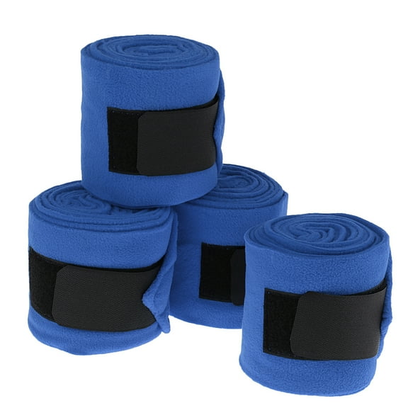4pcs Horse Leg Wraps Stable Boots Bracer Leg Protection s Band - Blue