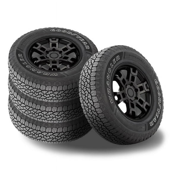 Set of 4 Goodyear Wrangler Workhorse A/T LT265/75R16 123R OWL Tires, All Terrain, 3PMSF 481746856 / 265/75/16 / 2657516 Fits: 2000-02 Dodge Ram 2500 Base, 2013-14 Toyota FJ Cruiser Base