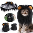 thumbnail image 2 of PFDDRW CAT LION CLOTHES HAIR FUNNY Pet MANE WIG Headgear Hat E COSTUM UP DRESS, 2 of 8