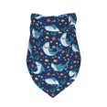thumbnail image 3 of JUNZAN Sea Sharks Dog Bandanas,Dog Bandanas Scarf Triangle Bibs Kerchief Flannel Thicken Cotton Bandana for Small Medium Large Dogs and Cats, 3 of 8