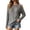 *Gray, variant on ClodeEU Women's Crew Neck Cutout Cold Shoulder Cable Knit Long Sleeve Sweater Top,Casual Loose Blouse Black,Women's Plus L