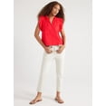 thumbnail image 2 of Free Assembly Women's Cotton Sleeveless Flutter Eyelet Top, Sizes XS-XXL, 2 of 6