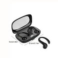 thumbnail image 3 of QTOCIO Wireless Bluetooth Headphones, Bluetooth Earphones Open Type Non In Ear Hanging Earphones with Microphone, Black, 3 of 7