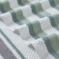 thumbnail image 3 of BenJara Nyx 6pc Soft Cotton Towel Set, Striped, White, Light Gray By The Urban Port, 3 of 4