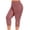 Pink, variant on FINALGANG Women New Trousers Solid Color Plus Size Yoga Leggings Hollow Out Pants Relaxed Fit Comfort Daily Wear