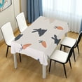 thumbnail image 4 of Yayeee Tablecloths 54" x 54" Rectangle Wrinkle Resistant Party Table Cover, Bunnies and Carrots, 4 of 8