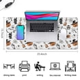 thumbnail image 5 of Long Mouse Pads for Desk,Vintage Halloween Pattern Desk Mats on Top Of Desks, Desk Mouse Pad Extra Large with 3mm Non-Slip Base and Stitched Edge for Gaming,Office,Work,Home 35.4x15.7in, 5 of 5