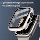 thumbnail image 1 of Caja De Reloj Estuche Para Reloj Con Protector De Marco De Vidrio Para Pantalla Para Apple Watch (Blanco 45 Mm), 1 of 5