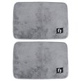 thumbnail image 1 of Alfombrillas antideslizantes grises, ideales para la decoración del hogar, el baño y el inodoro, 40 x 60 cm, paquete de 2, 1 of 8