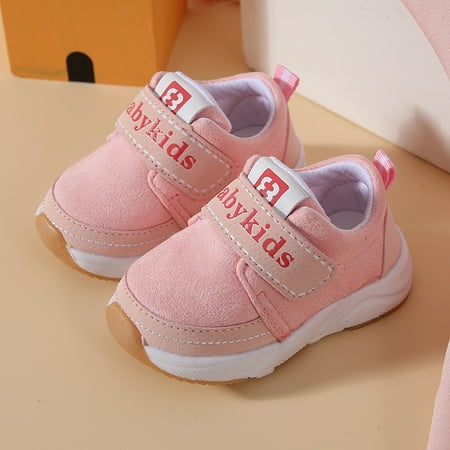 

Toyella Spring And Autumn Non-Slip Soft-Soled Baby Shoes Children s Shoes Women s Breathable Shoes Pink 15cm