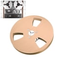 thumbnail image 1 of 1  4 5 Inch Empty Tape Reel Lightweight Universal Part for Sound Recording Aluminum Alloy 3 Hole Design, 1 of 7