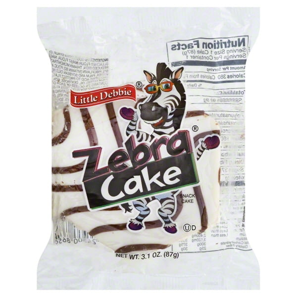 Little Debbie Snack Zebra Cakes Snack Cakes, 3.1 oz
