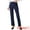 Drak Blue, variant on Unique Bargains Women's High Waist Straight Slacks Yoga Stretch Trousers XL Black
