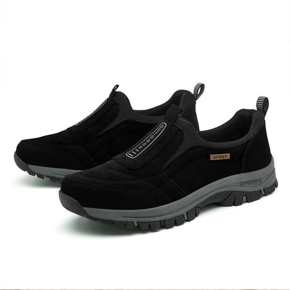 Hiking Shoes for Men, Slip On Walking Shoes Non Slip Outdoor Lightweight for Trekking Camping Fishing Work Daily, Comfortable Sneakers