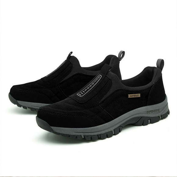 Willtoo Enjerr Orthopedic Shoes Men, Enjerr Orthopedic Shoes, Comfortable Waterproof Orthopedic Walking Shoes Hiking Sneakers Black US-8.5(EU-42)