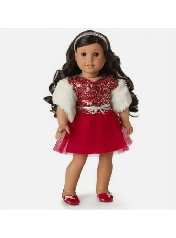 American Girl Truly Me Decked Out Holiday Dress for 18" Dolls (Doll Not Included)