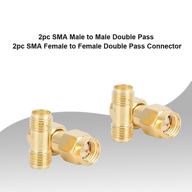 Adaptador Macho A Macho, Adaptador Dorado SMA Práctico Para Computadora