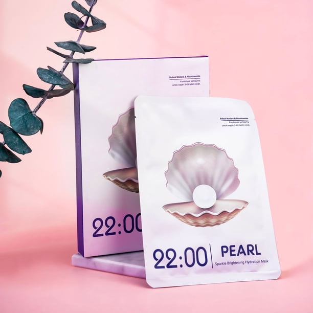 Pearl Facial Mask Moisturizes And Reduces Fine Lines Improves Pore Contraction Facial Mask Patch 5pc