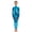 Blue, variant on Kids Boys Girls Metallic One Piece Full Length Tights Unitard Shiny Gymnastics Leotard Dance Suit Silver XL/150