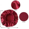thumbnail image 5 of Women's satin wide-brimmed high-elasticity sleeping hat, curly hair, natural hair quality care hat, 5 of 6