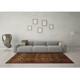 thumbnail image 3 of Ahgly Company Indoor Square Persian Brown Traditional Area Rugs, 3' Square, 3 of 4