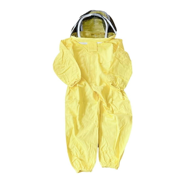 koolsoo Kids Beekeeper Suit Beekeeping Protective Suit Clothing Anti Bee Ventilated Yellow