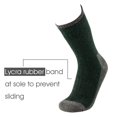 thumbnail image 3 of KAVANYISO Calcetines de senderismo de lana merino para hombre, transpirables, atléticos, gruesos (4 pares, verde, 10-13), 3 of 5