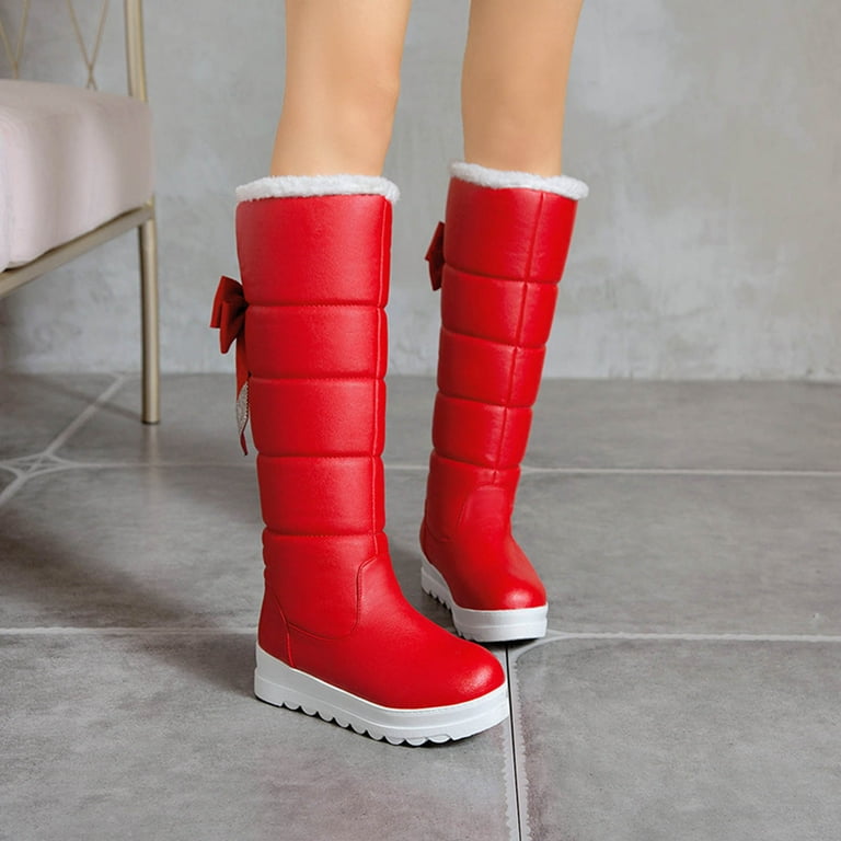 Young girls shop boots
