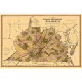 thumbnail image 3 of Crozet 18x13 Black Modern Framed Museum Art Print Titled - Internal Improvements Virginia - Crozet 1848, 3 of 5