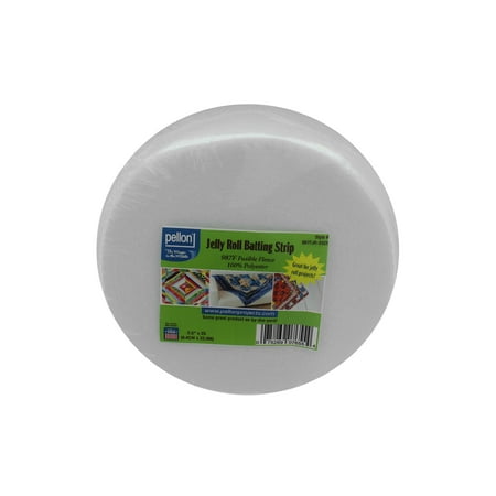 Pellon Jelly Roll Strip Batting Poly 2.5"x 25yd