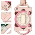 thumbnail image 2 of Cute Cat Universal Case for iPad 10.2 Tablet (iPad 8th/7th Generation) & iPad Air (3rd Generation) 10.5" & iPad Pro Tablet 10.5 Inch - Shockproof Kickstand Kids Case with Rotate Hand Strap (Pink), 2 of 7
