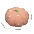 thumbnail image 3 of Halloween Pumpkin Plush Pillow, Decorative Soft Cushion With Wavy Design, Stuffed Holiday Ornament, Cozy Sofa Accent, Seasonal Home Decoration, Festival Gift Display, 3 of 6