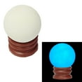 thumbnail image 2 of JUNTEX Delicate Glow In Dark Quartz Crystal Sphere Ball Blue Luminous 3.5cm + BASE, 2 of 2