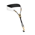 thumbnail image 3 of facefd Sangle de Cou pour Saxophone Rembourrée Confortable pour Clarinette Basse Soprano Blanc, 3 of 9
