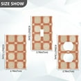 thumbnail image 7 of Yayeee Blank Wall Plate Cover 1-Gang 4.5"x2.7" Home Unused Decorative Outlet, Beige Geometric, 7 of 7