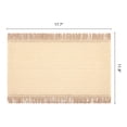 thumbnail image 6 of Unique Bargains 6pcs Woven Placemats with Tassels Beige 17.7"x11.8", 6 of 6