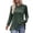Green, variant on Tittly T Shirts for Women Long Sleeve Shirts for Women Women's Round Neck Bar Brushed Hem Solid Color Button T Shirt Womens Tops New Years Eve Outfits Women Womens Summer Tops A L