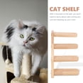 thumbnail image 5 of Supvox Wooden Wall-Mounted Cat Steps in Khaki - Indoor Pet Climber Furniture, 1 Pair for Cats and Small Pets, 5 of 6