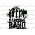 thumbnail image 2 of Marching Band Splatter Trumpet Drum Silhouettes Edible Cake Topper Image ABPID55980, 2 of 3