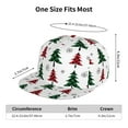 thumbnail image 6 of Haiem Buffalo Plaid Christmas Trees Classic Snapback Cap Flat Bill Hat Baseball Cap Adjustable Size Cotton Dad Hat, 6 of 9