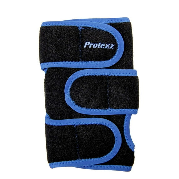 Protexx Left Palm Support Brace with 2 Aluminun Plates, Black