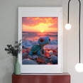 thumbnail image 2 of Diamond Art Kits for Adults - 5d Turtle Sunset Beach Pebbles Diamond Painting for Adults, Diamond Art for Adults Beginners, Frameless Diamond Painting Kits for Adults for Home Wall Decor, 2 of 7