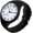 Black White, variant on Fashion Jelly Series Sports Ladies Silicone Strap Electronic Quartz Waterproof Watch