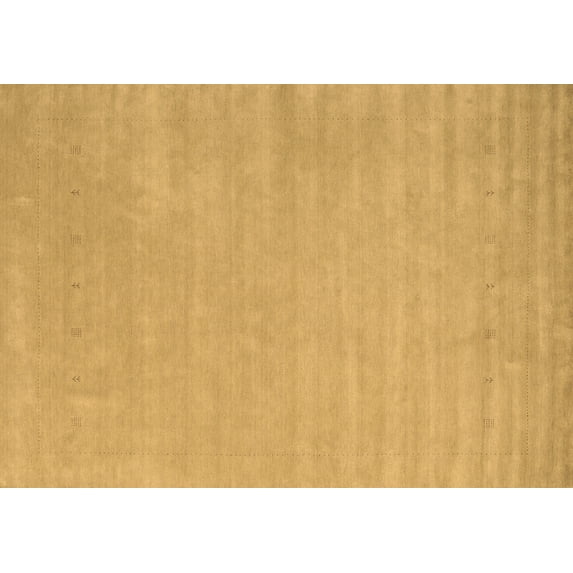 Ahgly Company Indoor Rectangle Abstract Brown Contemporary Area Rugs, 2' x 3'