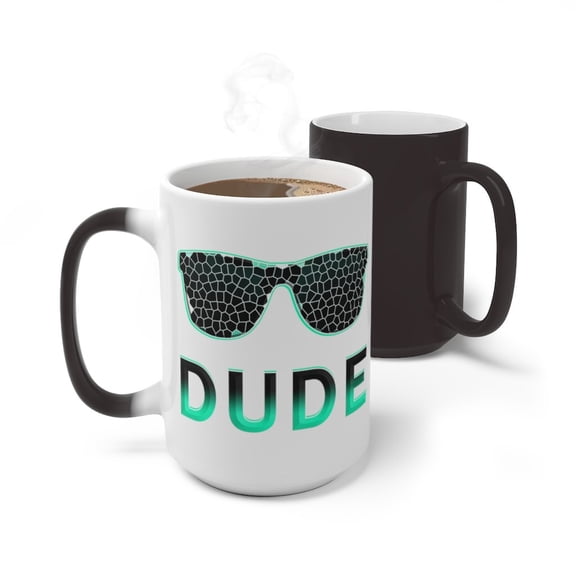 PERFECT DUDE Incredible Color Changing Mug Youth Boys Kids Men Pound It Noggin Gift Hot Cup